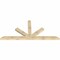 Ekena Millwork Saratoga Rough Sawn Timber Gable Bracket, Douglas Fir, 108"W x 49"H x 4"D x 6"F, 11/12 Pitch GBW108X49X0406SAR00RDF - alternate 4